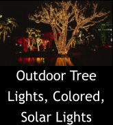 Outdoor Tree Lights, Colored, Solar Lights