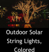 Outdoor Solar String Lights, Colored