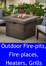 Outdoor Fire-pits, Fire-places, Heaters, Grills