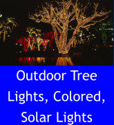 Outdoor Tree Lights, Colored, Solar Lights