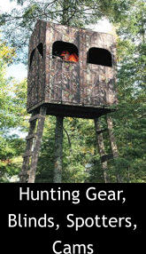 Hunting Gear, Blinds, Spotters, Cams