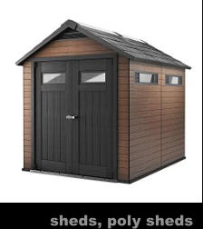 sheds, poly sheds