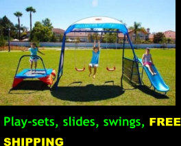 Play-sets, slides, swings, FREE SHIPPING