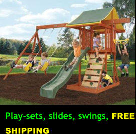 Play-sets, slides, swings, FREE SHIPPING