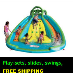 Play-sets, slides, swings, FREE SHIPPING