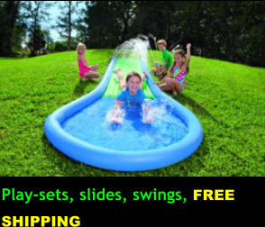 Play-sets, slides, swings, FREE SHIPPING